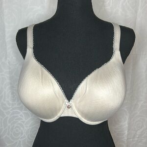 VICTORIA’S SECRET Body by Victoria light gray pink stripe padded bra. Size 34DDD